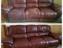 Leather Couch Before & After